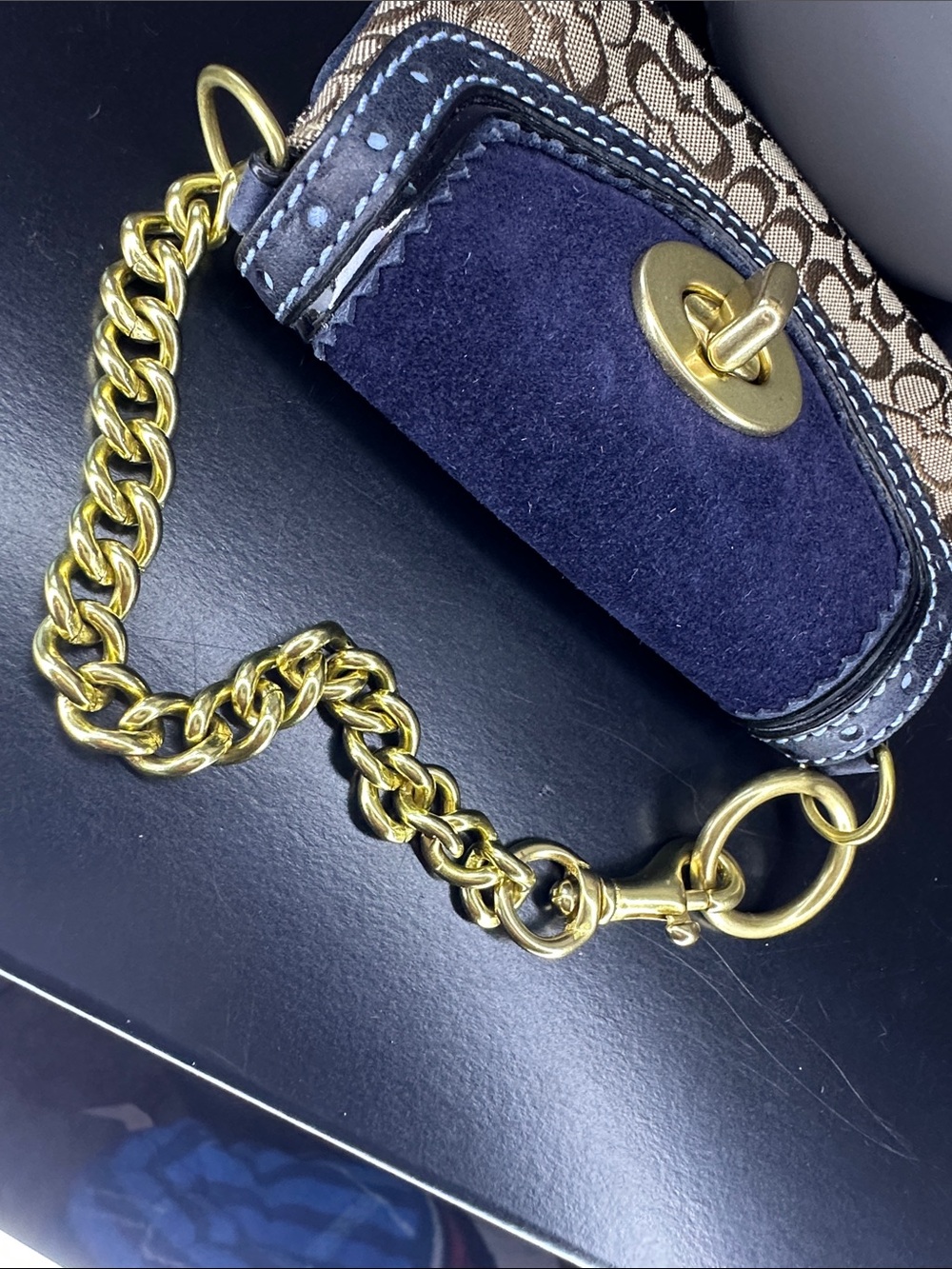 Rare Vintage 2006 Coach Micro SoHo Bag Charm Turnlock Mini Pouch Wristlet Y2K - Picture 10 of 10